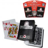 Poker x 2 jeux 100% plastique + dealer metal