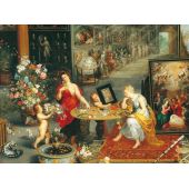 Puzzle 6000 pièces Jan Bruegel l'Ancien - Allegorie de la vue et de l'odorat 